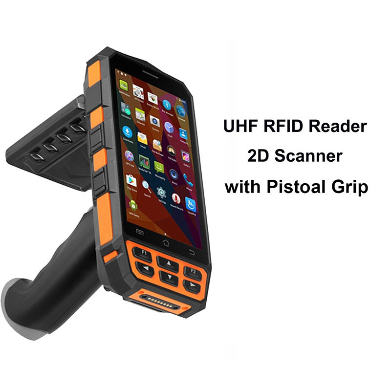 5,0 lector inalámbrico de la frecuencia ultraelevada RFID de la pulgada 2G, escáner de la gama larga RFID del CE