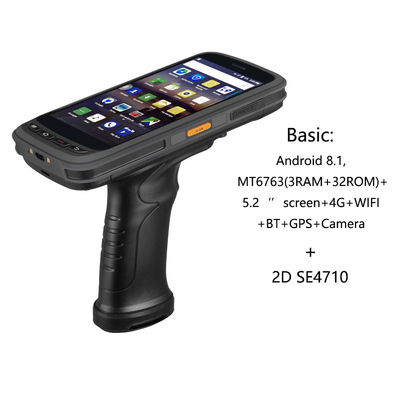 5,2 OS industrial del PDA PDA Android 8,1 de la pulgada 8000mAh 32G