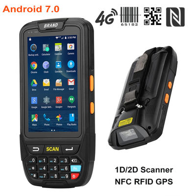 PDA rugoso PDA, 480x800 4 pulgada PDA Android 7,0 de IP65 16G