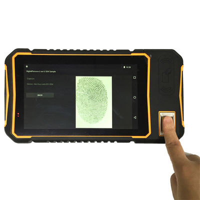 lector del escáner RFID del código de barras del Tablet PC de 10000mAh 1024x600 Android 7,0