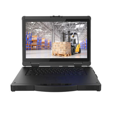 15,6 ordenador portátil rugoso industrial de la pulgada 1000cd/M2, ordenador portátil completamente rugoso RS232
