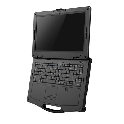 15,6 ordenador portátil rugoso industrial de la pulgada 1000cd/M2, ordenador portátil completamente rugoso RS232