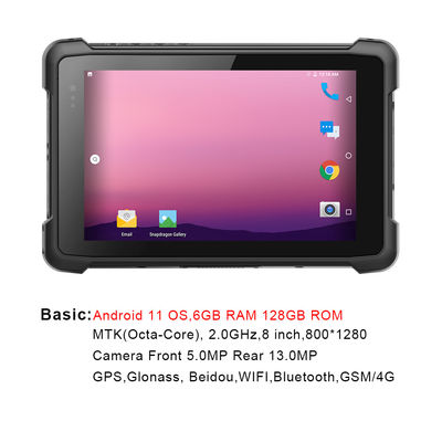 Tableta rugosa industrial 6G RAM 128G ROM With Barcode Scanner del OS Android