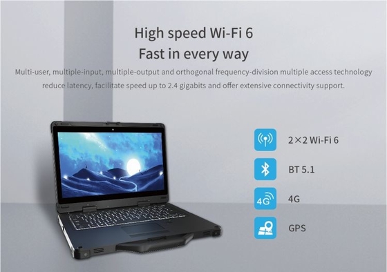 13,3 ordenador portátil rugoso industrial HDMI 1920x1080 de Windows 10 Intel de la pulgada