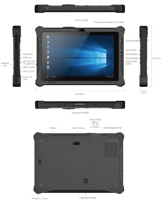 Nivel rugoso de la protección de la batería IP65 del Tablet PC IPS HDMI 860mAh de Intel N5105