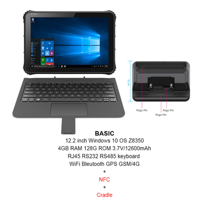 CPU rugosa Z8350 de la tableta de Windows del 16:10 con la ayuda ISO/IEC de NFC