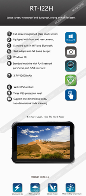 CPU rugosa Z8350 de la tableta de Windows del 16:10 con la ayuda ISO/IEC de NFC