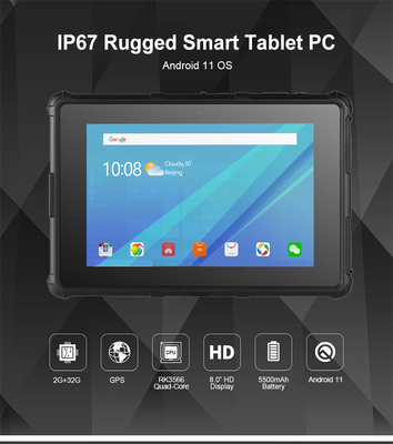 Pulgada rugosa 800X1280 IPS GPS IP67 Smart RF8R del Tablet PC 8 del OS de Android